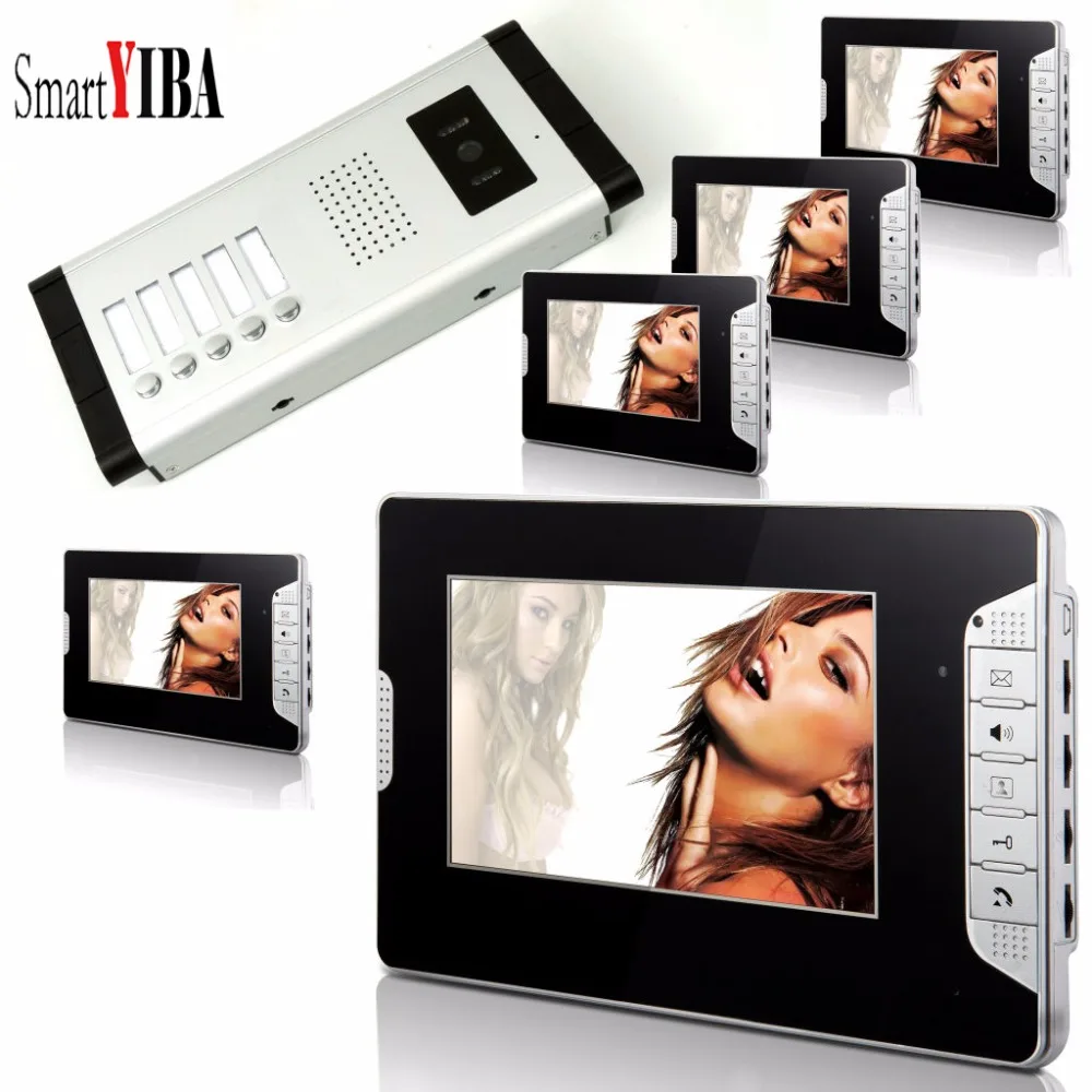 SmartYIBA 7 Inch Monitor Video Intercom Doorbell Indoor Door Visual Phone System Outdoor Security Doorbell 1 Camera 5 Monitor
SmartYIBA 7 Inch Monitor Video Intercom Doorbell Indoor Door Visual Phone System Outdoor Security Doorbell 1 Camera 5 Monitor