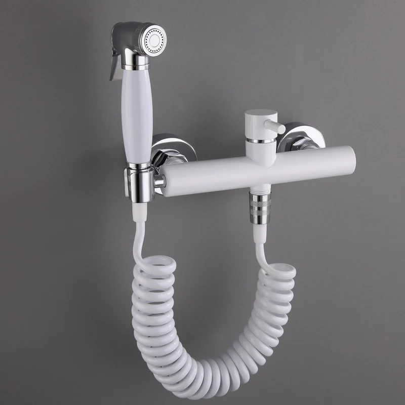 Bidet Faucet Set Hot and Cold White Chrome Toilet Corner Valve Hand held Hygienic Shower Head Wash Car Pet Sprayer Airbrush Tap
Bidet Faucet Set Hot and Cold White Chrome Toilet Corner Valve Hand held Hygienic Shower Head Wash Car Pet Sprayer Airbrush Tap