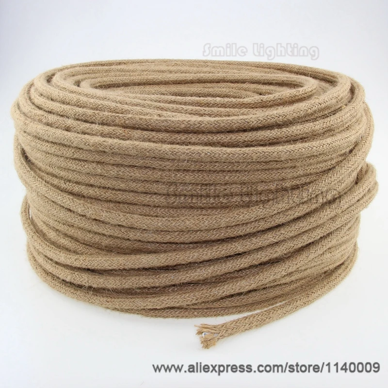 Wholesale 50m 100m Vintage Hemp Cord Retro Loft Industrial Pendant Light Cord Electrical Wire Flexible Fabric Cable
Wholesale 50m 100m Vintage Hemp Cord Retro Loft Industrial Pendant Light Cord Electrical Wire Flexible Fabric Cable