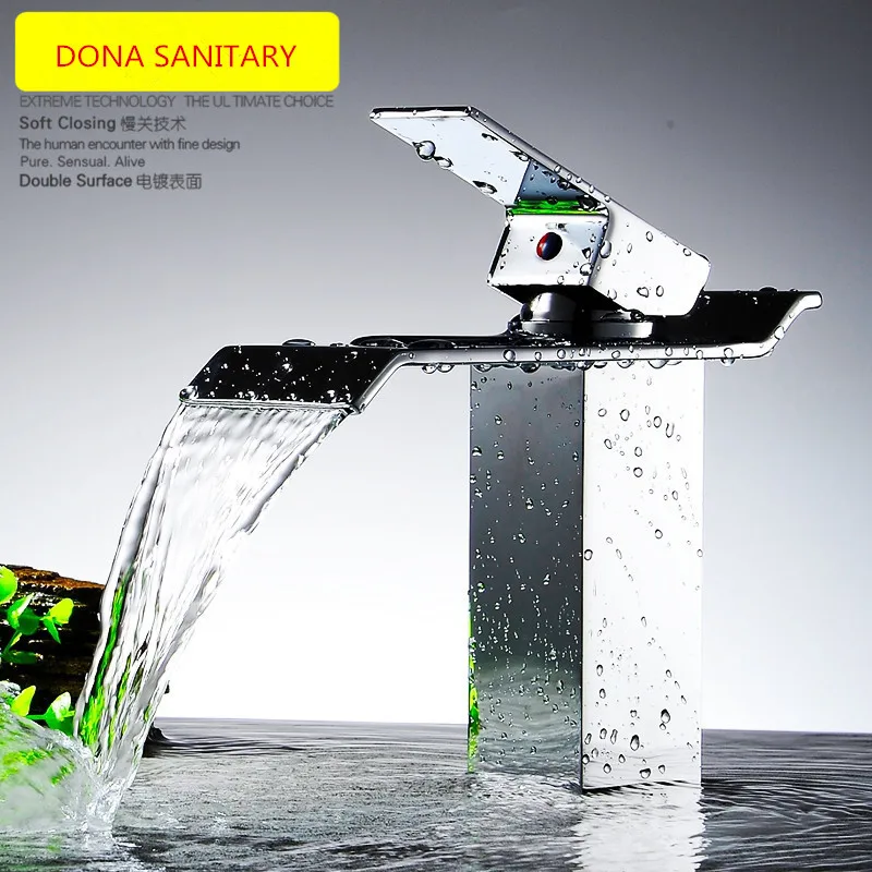 Smart Copper Single hole Bathroom Wash Sink Mixer Hot And Cold Waterfall Basin Water Faucet Mixer Dona4058
Smart Copper Single hole Bathroom Wash Sink Mixer Hot And Cold Waterfall Basin Water Faucet Mixer Dona4058