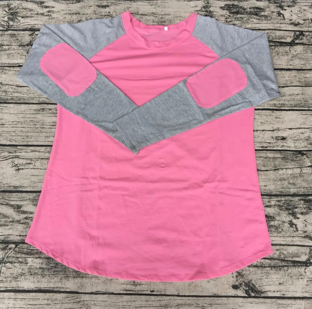 Wholesale Fall Personlized Children Long Sleeve Elbow Patch Raglan Long Sleeve Cute Pink Tee Shirt
Wholesale Fall Personlized Children Long Sleeve Elbow Patch Raglan Long Sleeve Cute Pink Tee Shirt