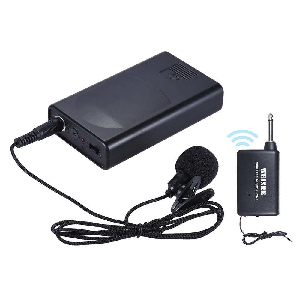 Portable Lavalier Lapel Collar Clip-on Wireless Microphone Voice Amplifier for Lecture Conference Speech Promotion
Portable Lavalier Lapel Collar Clip-on Wireless Microphone Voice Amplifier for Lecture Conference Speech Promotion