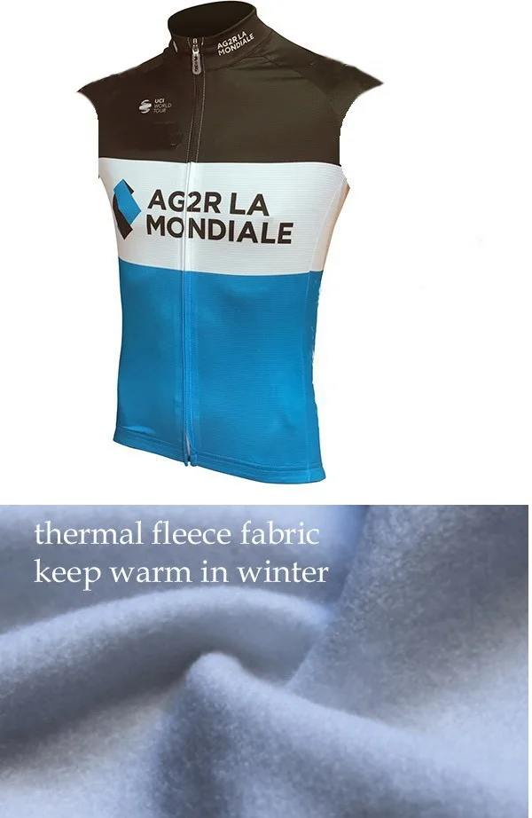 WINTER FLEECE THERMAL 2018 AG2R TEAM 2 COLORS Sleeveless Cycling Vest Mtb Clothing Bicycle Maillot Ciclismo Bike Clothes
WINTER FLEECE THERMAL 2018 AG2R TEAM 2 COLORS Sleeveless Cycling Vest Mtb Clothing Bicycle Maillot Ciclismo Bike Clothes