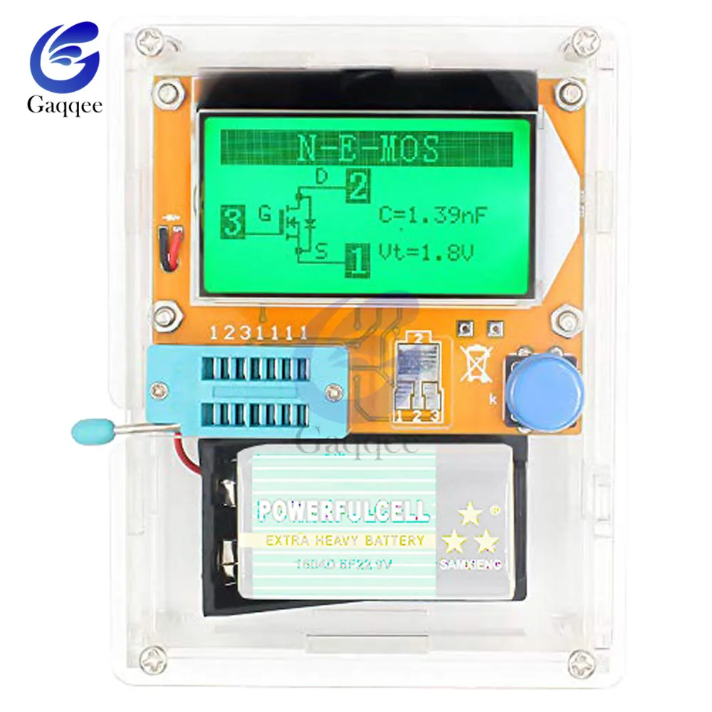 LCR-T4 Transistor Tester Mega328 Diode Triode Capacitance Resistance Inductance Multimeter Module with Transparent Shield Case
LCR-T4 Transistor Tester Mega328 Diode Triode Capacitance Resistance Inductance Multimeter Module with Transparent Shield Case