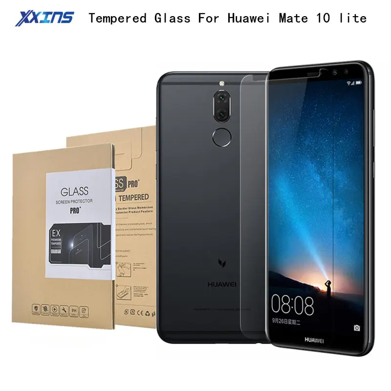 Розничная продажа посылка закаленное Стекло для Huawei Mate 10 Lite Экран протектор