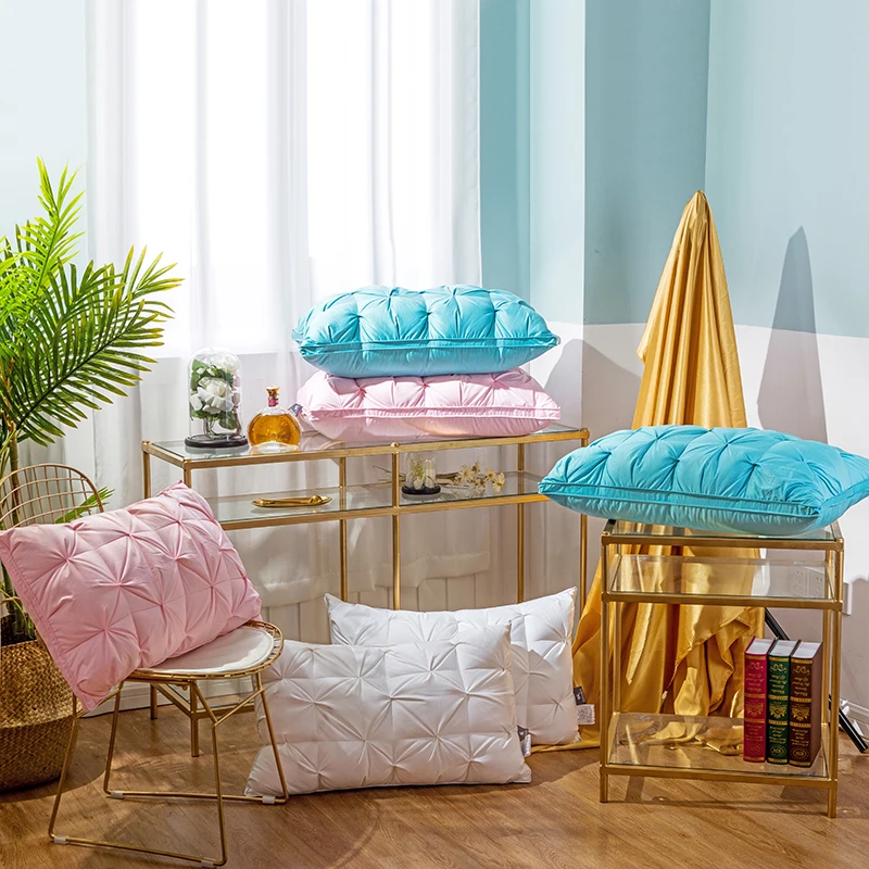 48*74cm White Pink Blue Color Bread Style Rectangle Goose/Duck Down Pillows Down-proof Cotton fabric Bedding Soft Pillow
48*74cm White Pink Blue Color Bread Style Rectangle Goose/Duck Down Pillows Down-proof Cotton fabric Bedding Soft Pillow