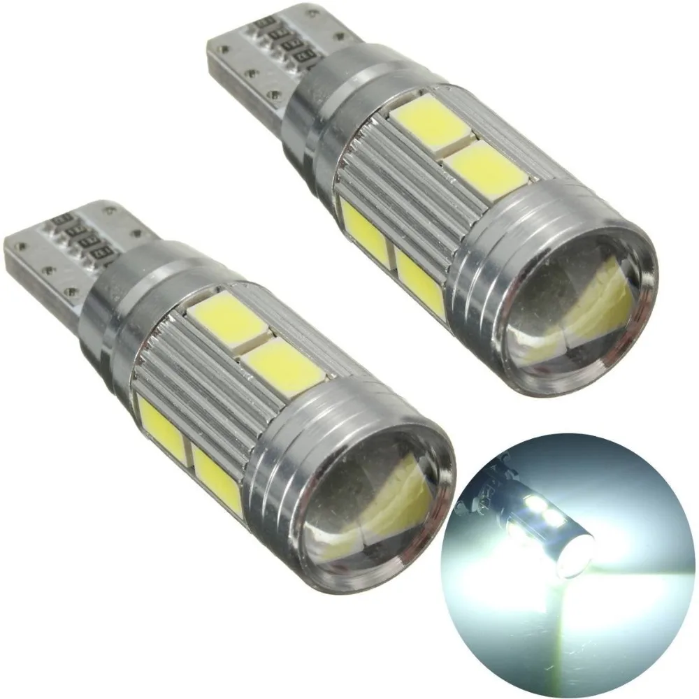 T10 Canbus Error Free LED Voiture Ampoule 5630 10SMD W5W Auto Lampe Vehicule Feu 194 168 DC9-16V Blanche Lumiere 6000K
T10 Canbus Error Free LED Voiture Ampoule 5630 10SMD W5W Auto Lampe Vehicule Feu 194 168 DC9-16V Blanche Lumiere 6000K