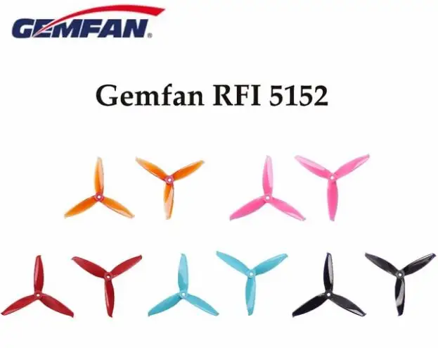 

10 pairs Gemfan RFI 5152 3 Blade PC Propeller CW CCW propeller prop For brushless Motors FPV Freestyle Frame FPV props