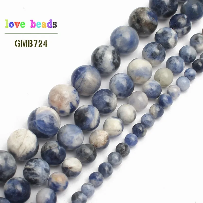 Natural Stone Beads New Blue Sodalite Round Loose Beads For Jewelry Making 15.5inch/strand Pick Size 4/6/8/10/12mm -F00119
Natural Stone Beads New Blue Sodalite Round Loose Beads For Jewelry Making 15.5inch/strand Pick Size 4/6/8/10/12mm -F00119