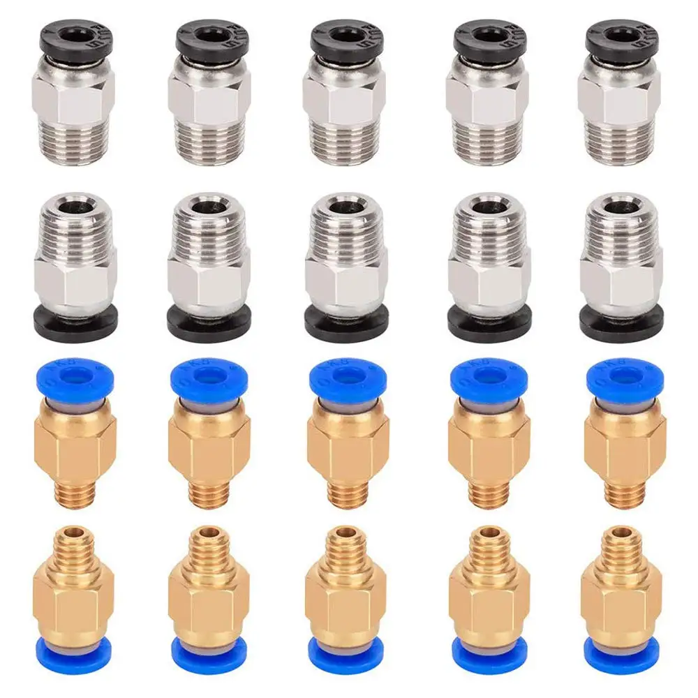 Upgrade Durable PC4-M6 Pneumatic Straight Quick Fitting to Connect and PC4-M10 Straight Pneumatic Fitting Push for 3D Printer
Upgrade Durable PC4-M6 Pneumatic Straight Quick Fitting to Connect and PC4-M10 Straight Pneumatic Fitting Push for 3D Printer