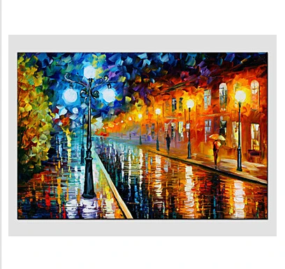 Single Hand Painted Modern Landscape Rainy Street Canvas Oil Painting Landscape Wall canvas art Wall pictures for Living room
Single Hand Painted Modern Landscape Rainy Street Canvas Oil Painting Landscape Wall canvas art Wall pictures for Living room