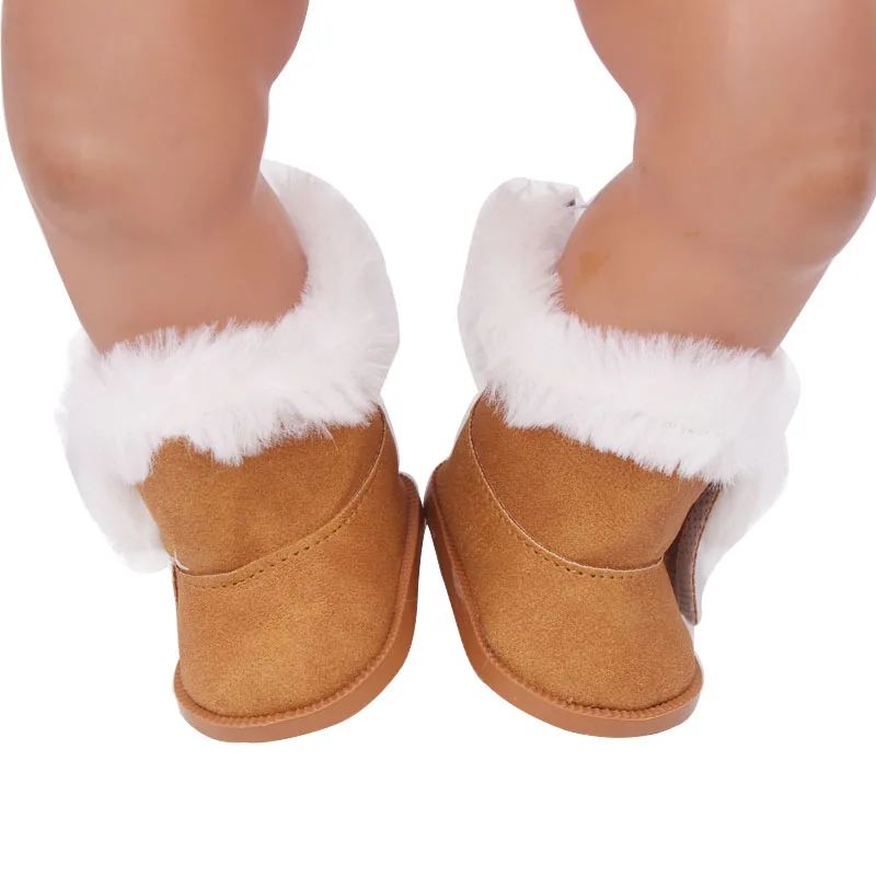 Кукольная обувь для новорожденных 43 см зимние плюшевые ботинки детские игрушки