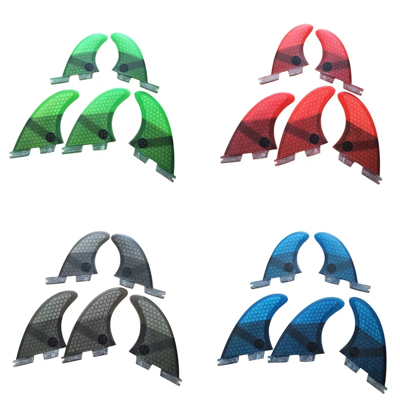FCSII G5+GL Surfboard Blue/Black/Red/Green color Honeycomb Fins tri-quad fin set FCS 2 Fin Hot Sell FCS II Fin Quilhas
FCSII G5+GL Surfboard Blue/Black/Red/Green color Honeycomb Fins tri-quad fin set FCS 2 Fin Hot Sell FCS II Fin Quilhas