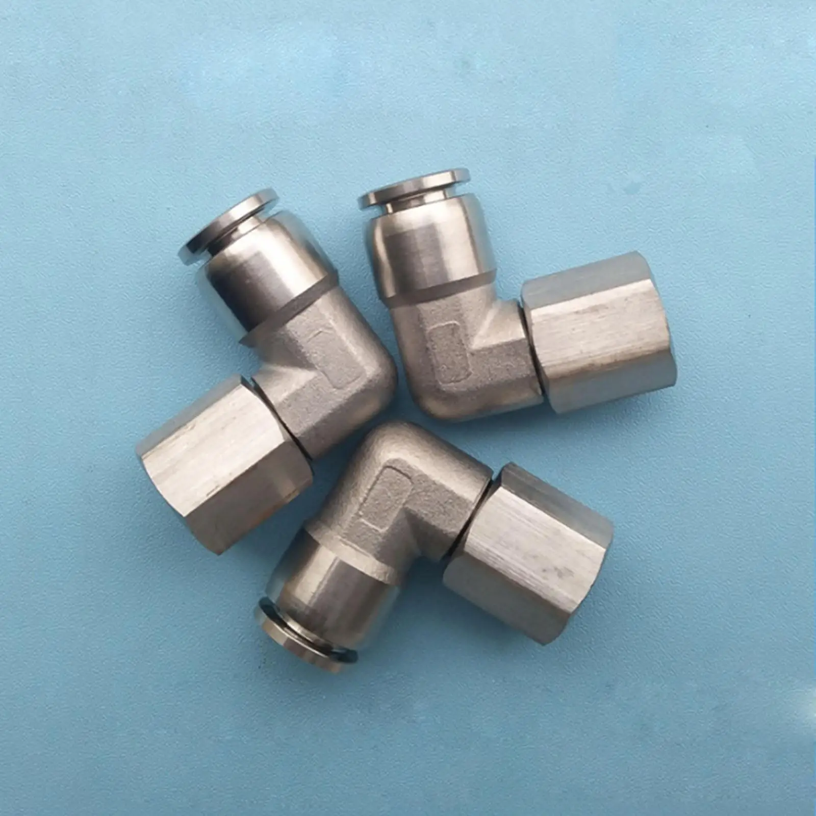 1/8" 1/4" 3/8" 1/2" BSP Female - Fit Tube O.D 4mm 6mm 8mm 10mm 12mm 16mm Elbow Pneumatic 304 Stainless Steel Pushfit Connector
1/8" 1/4" 3/8" 1/2" BSP Female - Fit Tube O.D 4mm 6mm 8mm 10mm 12mm 16mm Elbow Pneumatic 304 Stainless Steel Pushfit Connector