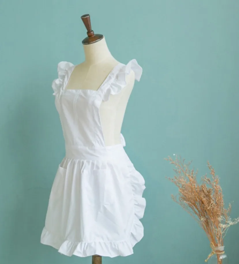 White Full Apron Pinafore Pinny Smock Lace Victorian Maid Fancy Dress Party Banquet
White Full Apron Pinafore Pinny Smock Lace Victorian Maid Fancy Dress Party Banquet