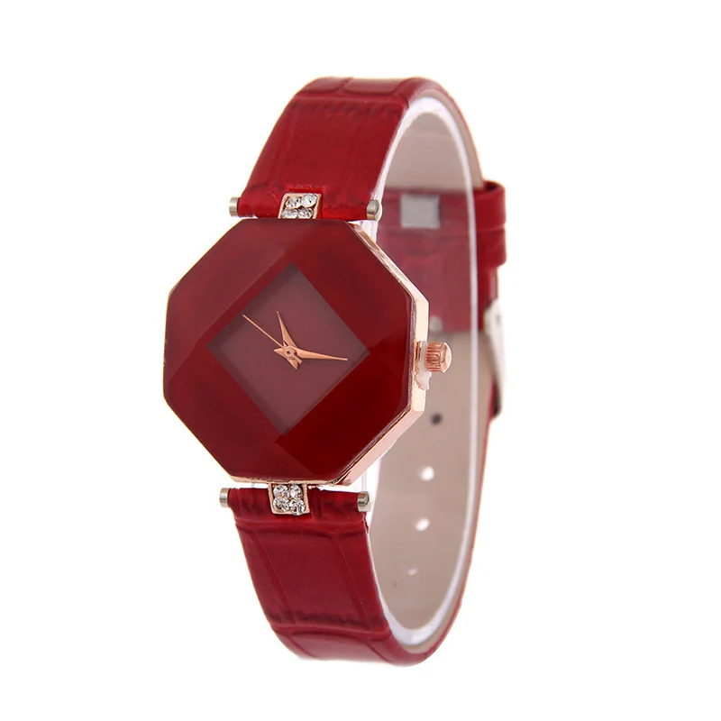 Women Watches Gem Cut Geometry Crystal Leather Quartz Wristwatch Fashion Dress Watch Ladies Gifts Clock Relogio Feminino 5 color
Women Watches Gem Cut Geometry Crystal Leather Quartz Wristwatch Fashion Dress Watch Ladies Gifts Clock Relogio Feminino 5 color