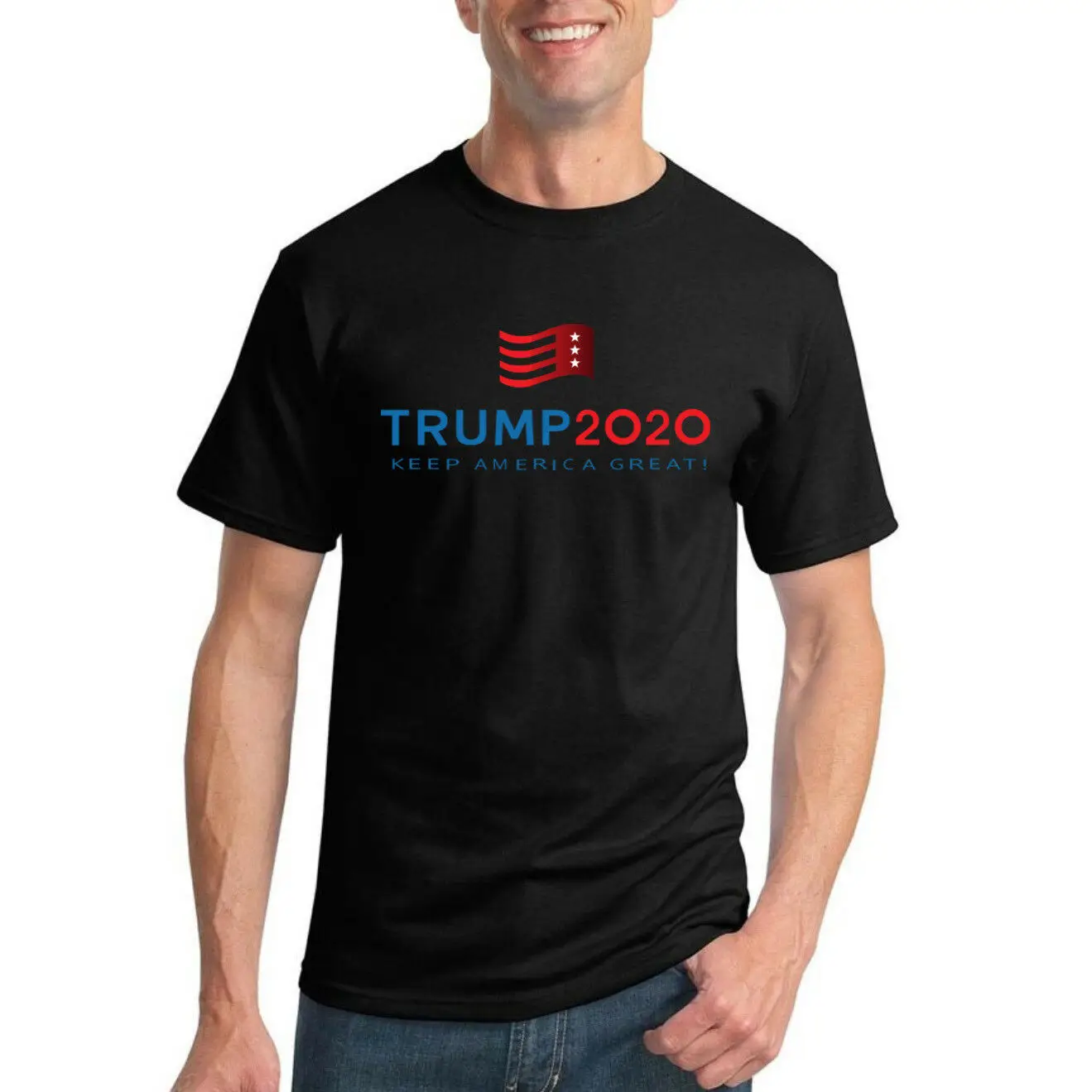 2019 Забавный сохранять America Great Трамп 2020 мужские выборов политическая футболка Графический Maga тройник с
