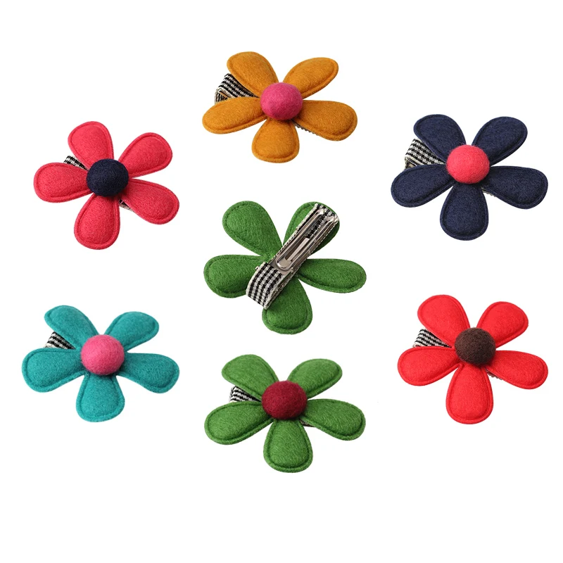 M MISM Cute Flower Colorful Hairpins For Girls New Arrival Kids Accessories Hairgrips Hair Clip Best Headwear Gift | Аксессуары для
