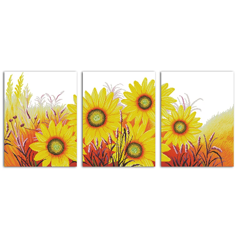 Everlasting Love Sunflower(triptych) Chinese Cross Stitch Kits Ecological Cotton Clear Printed 11 DIY Gift Christmas Decoration
Everlasting Love Sunflower(triptych) Chinese Cross Stitch Kits Ecological Cotton Clear Printed 11 DIY Gift Christmas Decoration