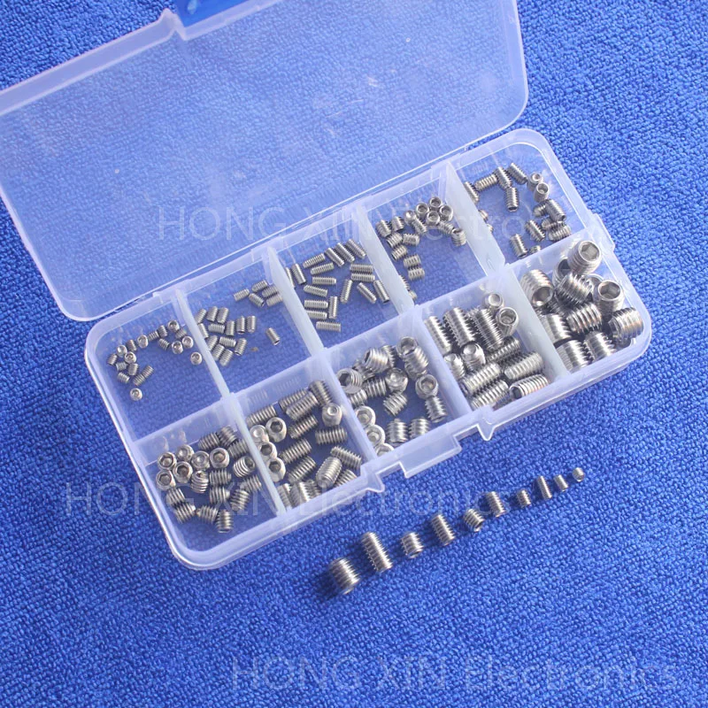 200pcs cap screws Set Grub Screw Cup Assortment 304 Stainless Steel Allen Head hex socket
200pcs cap screws Set Grub Screw Cup Assortment 304 Stainless Steel Allen Head hex socket