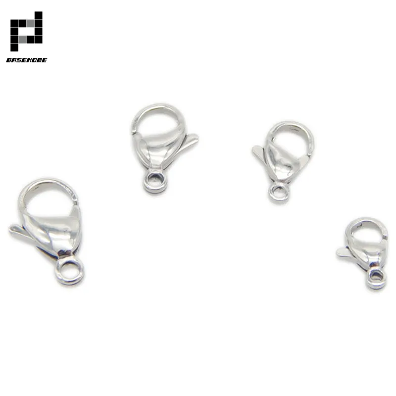 BASEHOME 20pcs/lot 9/10/11/12/13/15mm Silver Tone Stainless Steel Lobster Clasps Hooks Clasp for DIY Jewelry Findings
BASEHOME 20pcs/lot 9/10/11/12/13/15mm Silver Tone Stainless Steel Lobster Clasps Hooks Clasp for DIY Jewelry Findings