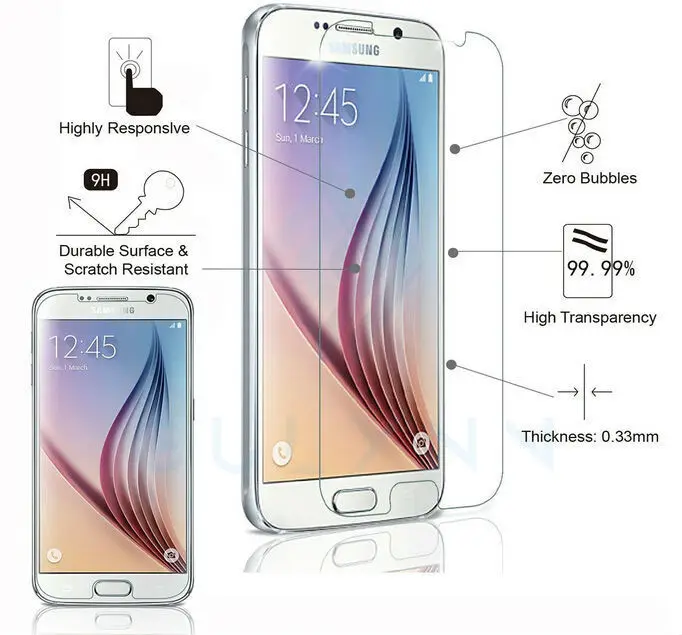 

GULYNN HD clear Premium 2.5D tempered Glass Film for Samsung Galaxy S5 S6 S7 J2 J3 J5 J4 J6 J7 J8 Prime a51 a71 a91 Protection