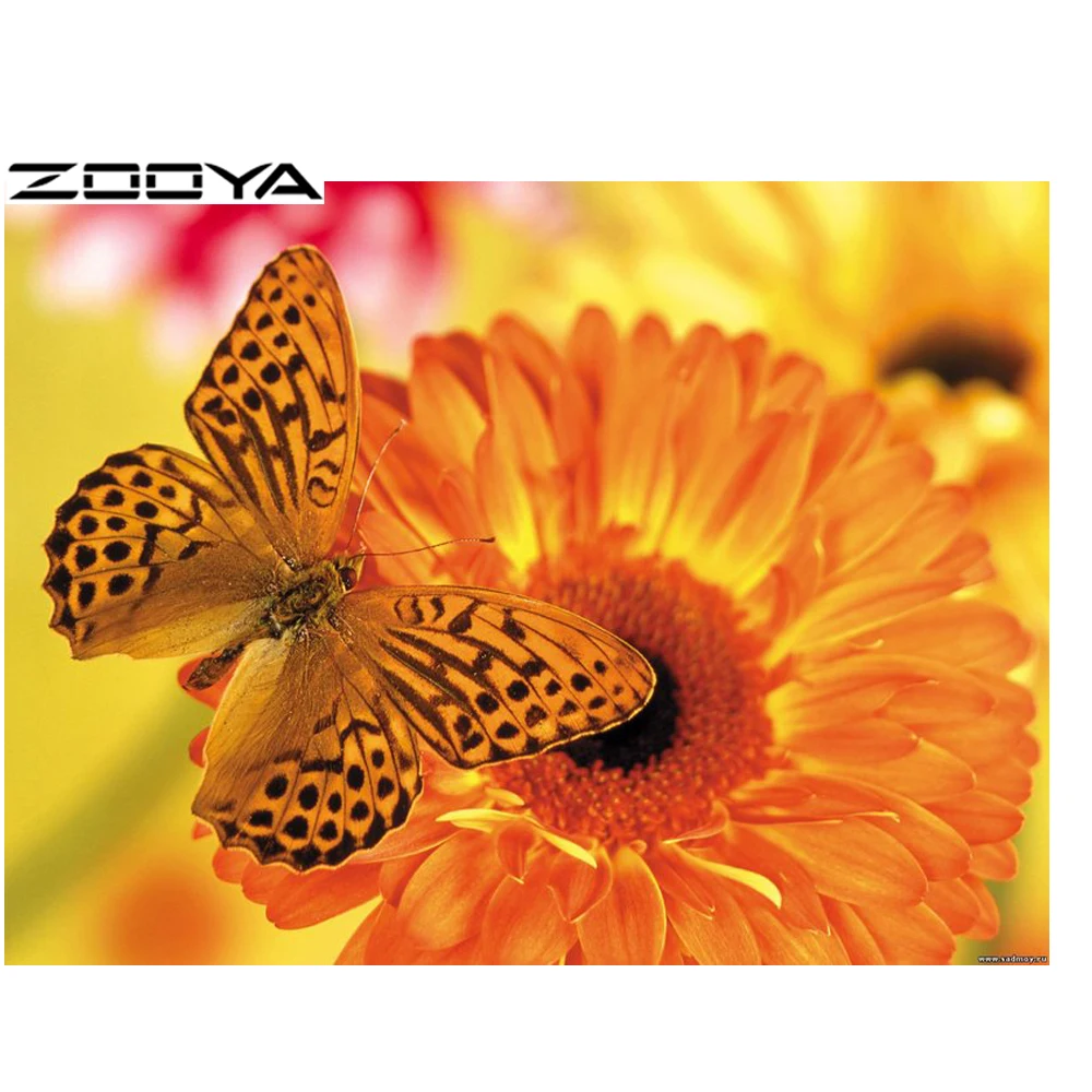 ZOOYA Алмазная картина Вышивка Цветы Узор Стразы мозаика Подсолнечник рукоделие DIY
