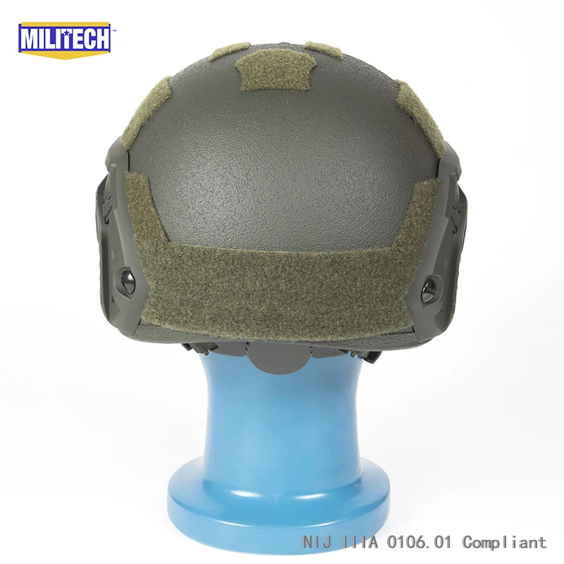 Сертификация ISO MILITECH 1 25 кг Lite OD супер высокой арамидный баллистический шлем