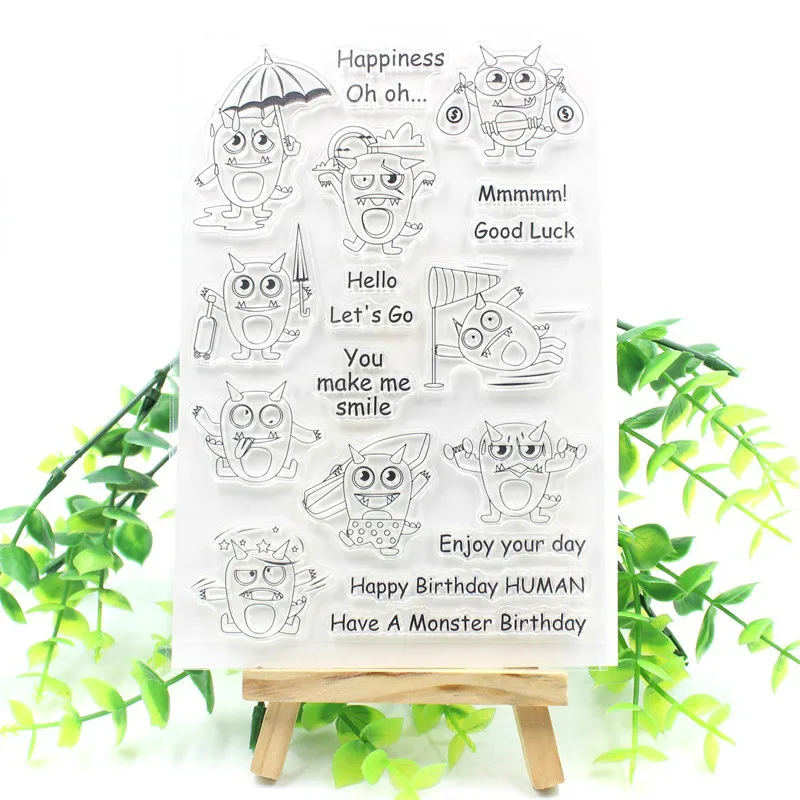 Monster Birthday Transparent Clear Silicone Stamps for DIY Scrapbooking/Card Making/Kids Fun Decoration Supplies
Monster Birthday Transparent Clear Silicone Stamps for DIY Scrapbooking/Card Making/Kids Fun Decoration Supplies