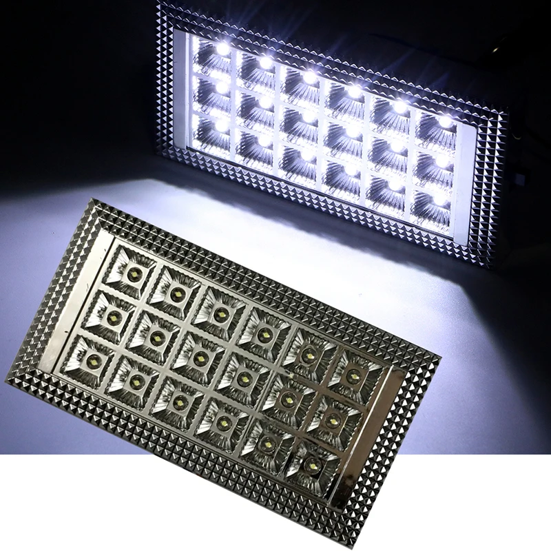 18LED Car Roof Dome Light White Caravan Interior Ceiling Lamp for 12V Auto Van Vehicle Truck
18LED Car Roof Dome Light White Caravan Interior Ceiling Lamp for 12V Auto Van Vehicle Truck