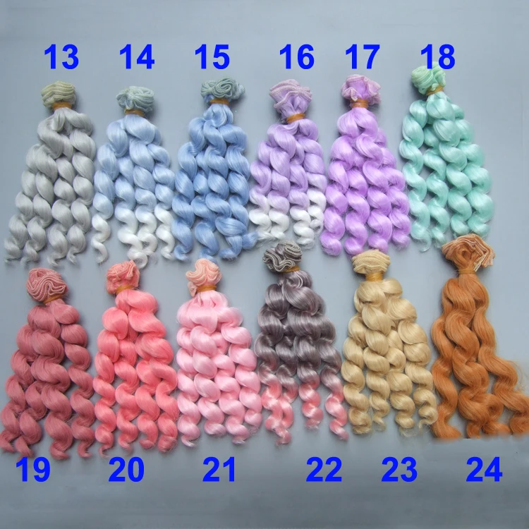 factory wholesales 15 cm pink green purple BJD/SD thick Doll Wigs/hair DIY curly hair wig for 1/3 1/4 bjd doll
factory wholesales 15 cm pink green purple BJD/SD thick Doll Wigs/hair DIY curly hair wig for 1/3 1/4 bjd doll