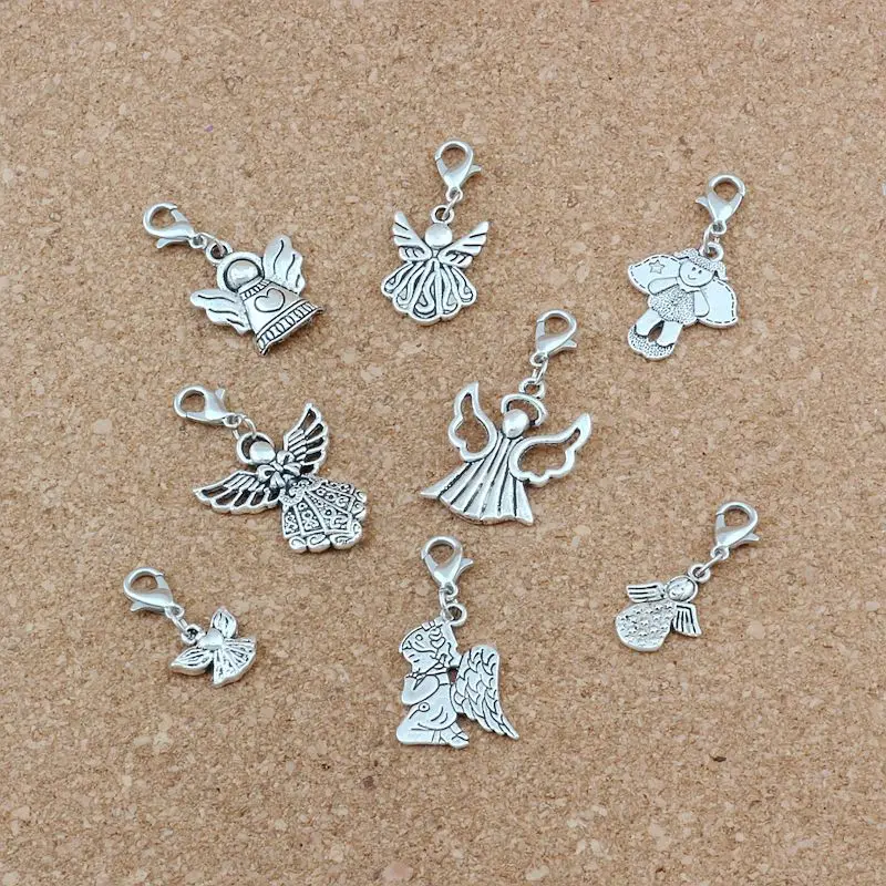 80pcs Mixed Angel Floating Lobster Clasps Religion Charm Beads Fit Charm Bracelet DIY Jewelry 8 Styles A-501b
80pcs Mixed Angel Floating Lobster Clasps Religion Charm Beads Fit Charm Bracelet DIY Jewelry 8 Styles A-501b