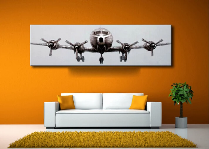 Free Shipping 100%Handpainted Large Size Airplane Art Painting on Canvas by Skilled Artist for Wall Art Decoration 1pc
Free Shipping 100%Handpainted Large Size Airplane Art Painting on Canvas by Skilled Artist for Wall Art Decoration 1pc