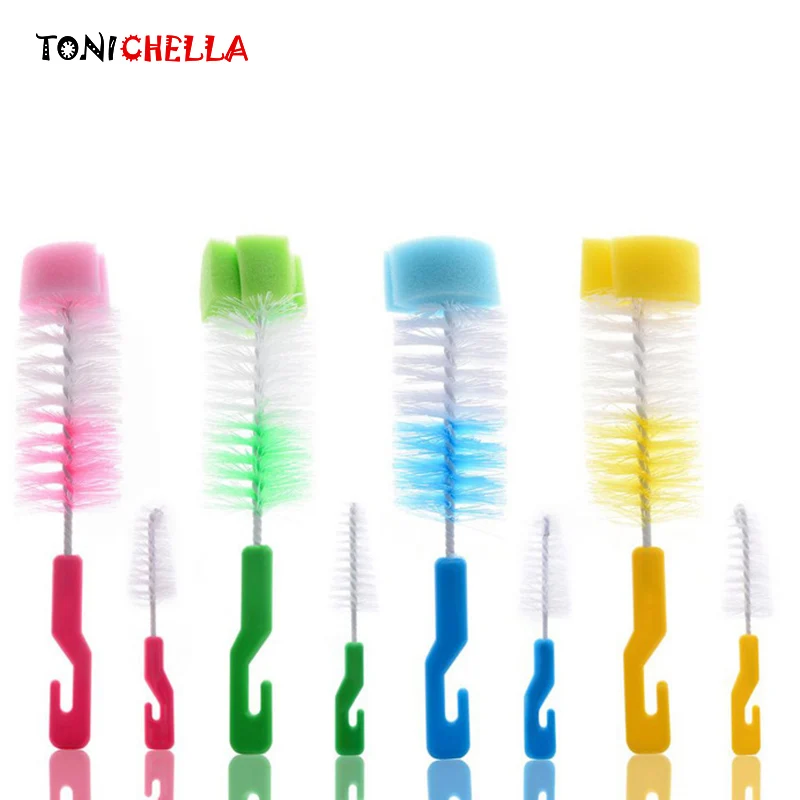 2pcs/set Sponge Infant Bottle Brush Nipple Brush Milk Feeding Bottle Brushes Cleaning Cup Scrubber Washing Brushes T0358
2pcs/set Sponge Infant Bottle Brush Nipple Brush Milk Feeding Bottle Brushes Cleaning Cup Scrubber Washing Brushes T0358