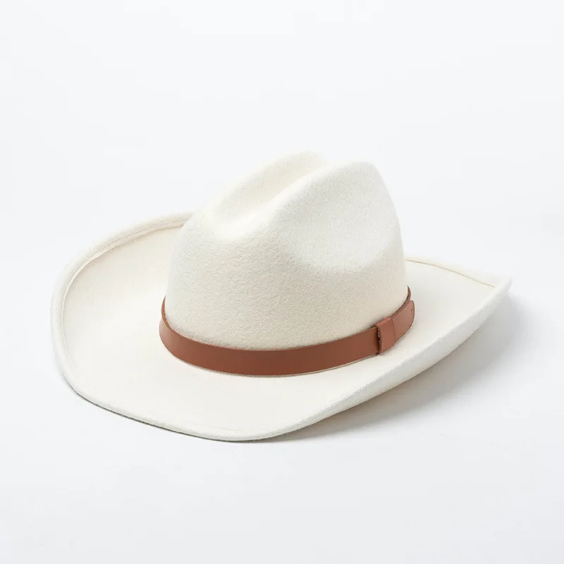 Winter and Autumn White Wool Fabric Flanged Denim Hat in Europe and America Jazz Felt Hat for Men and Women Stage Moulding Hat
Winter and Autumn White Wool Fabric Flanged Denim Hat in Europe and America Jazz Felt Hat for Men and Women Stage Moulding Hat