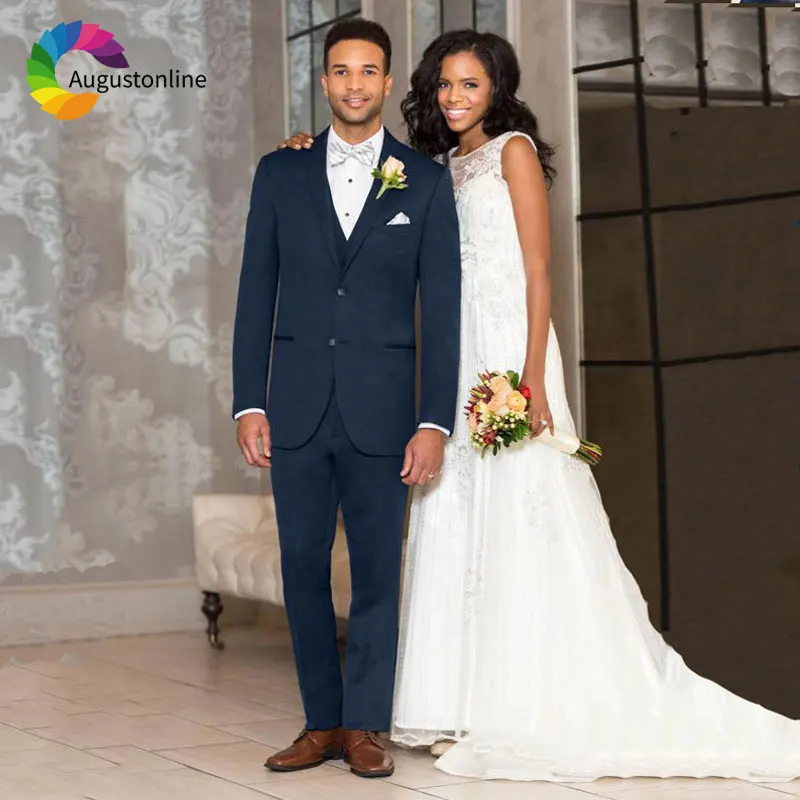 Custom Made Navy Blue Men Suits for Wedding Suits Blazer Jacket Slim Fit Groom Tuxedos Best Man Suits with Pants 3Piece Vest
Custom Made Navy Blue Men Suits for Wedding Suits Blazer Jacket Slim Fit Groom Tuxedos Best Man Suits with Pants 3Piece Vest