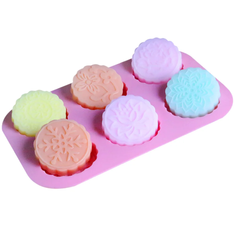 Circular Lotus Mooncake Mould DIY Handmade Soap making molds Cake Baking Flower Pattern Round Silicone Soap mold
Circular Lotus Mooncake Mould DIY Handmade Soap making molds Cake Baking Flower Pattern Round Silicone Soap mold