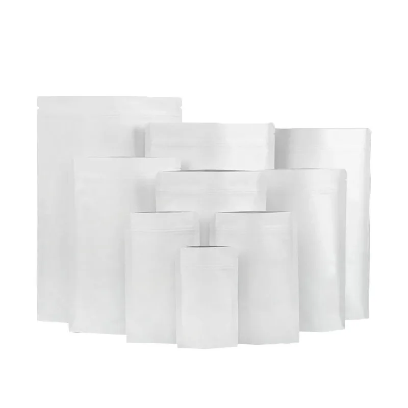 100 Pcs White Stand up kraft Paper Bag with Matte Window and Zipper for food, Paper Ziplock Food Snack Nuts Storage Bags Pouch
100 Pcs White Stand up kraft Paper Bag with Matte Window and Zipper for food, Paper Ziplock Food Snack Nuts Storage Bags Pouch