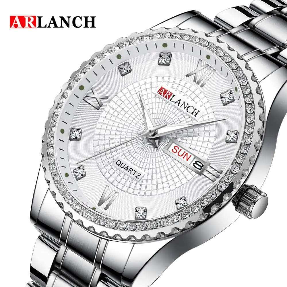 Lover Watches Men Women Luxury Rhinestones Couple Watch Stainless Steel Quartz Wristwatch Waterproof Calendar Relogio Masculino
Lover Watches Men Women Luxury Rhinestones Couple Watch Stainless Steel Quartz Wristwatch Waterproof Calendar Relogio Masculino