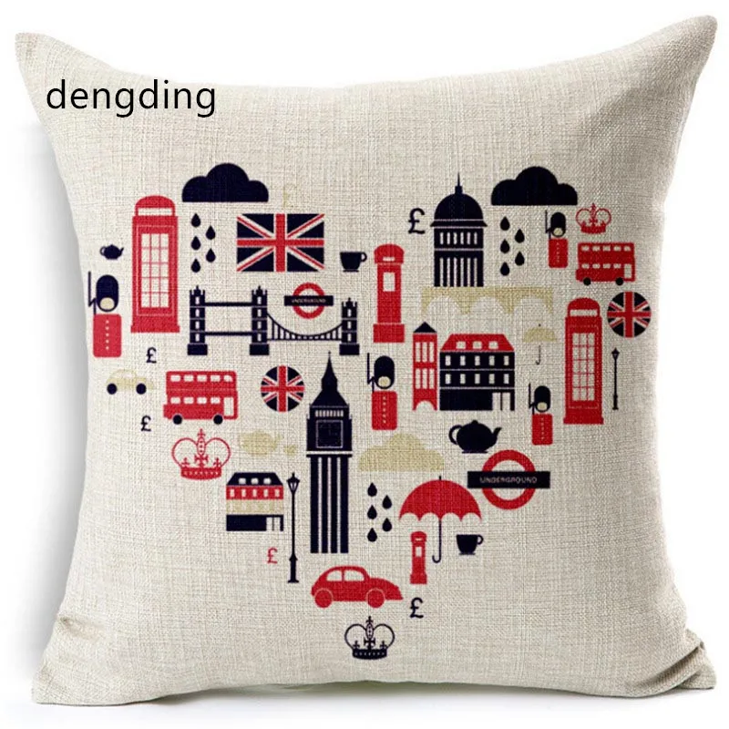 pillow cases British Style England London Decorative Pillowcase Cotton and Linen Home Pillow
pillow cases British Style England London Decorative Pillowcase Cotton and Linen Home Pillow