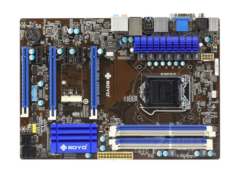 6GPU 6PCIE шахтная плата для Soyo SY-H87 + LGA1150 DDR3 (вместо H81 H61 B250 H110 PRO BTC H81S2 P61S2 P61A H61B) |