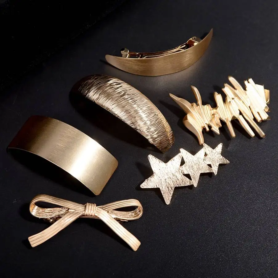 Golden Women Hair Spring Clip Girls Hairpins Long Strip Hair Clips for Woman Metal Barrette Bobby Pin Hair Accessories Headdress
Golden Women Hair Spring Clip Girls Hairpins Long Strip Hair Clips for Woman Metal Barrette Bobby Pin Hair Accessories Headdress
