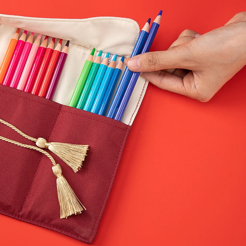 Canvas Curtain Roll Pencil Bag Simple Student Retro Chinese Style Lovely Girl Heart Creative Literature And Art Pencil Bag
Canvas Curtain Roll Pencil Bag Simple Student Retro Chinese Style Lovely Girl Heart Creative Literature And Art Pencil Bag