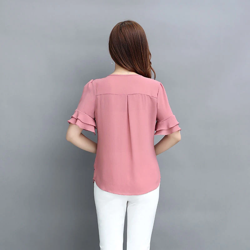 Fashion Chiffon Floral Women Blouse Shirt Summer Women Tops Blusas Chiffon Sweet Bow Tie Shirt Feminine Blouses DF2645
Fashion Chiffon Floral Women Blouse Shirt Summer Women Tops Blusas Chiffon Sweet Bow Tie Shirt Feminine Blouses DF2645
