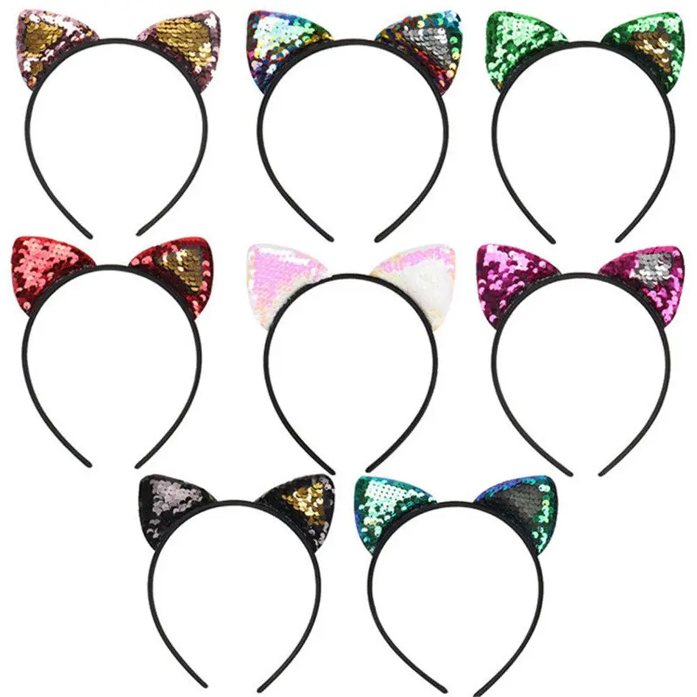 Fashion Kids Mermaid Headband Hair Accessories Bezel Gifts 8 Colors Cat Ear 1PC Hot Sale Flip Sequins Hairband Hair Hoop
Fashion Kids Mermaid Headband Hair Accessories Bezel Gifts 8 Colors Cat Ear 1PC Hot Sale Flip Sequins Hairband Hair Hoop