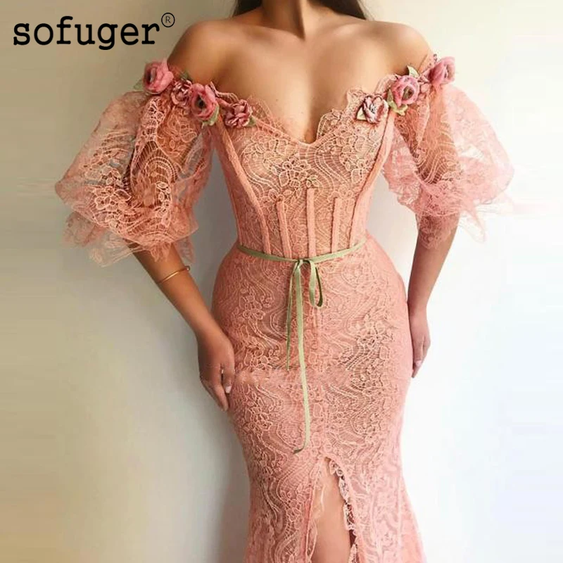 Pink Short Puffy Sleeve Sweetheart Mermaid Women Evening Party Dress Elegant Plus Size Robe De Soiree Sofuge Vestidos
Pink Short Puffy Sleeve Sweetheart Mermaid Women Evening Party Dress Elegant Plus Size Robe De Soiree Sofuge Vestidos