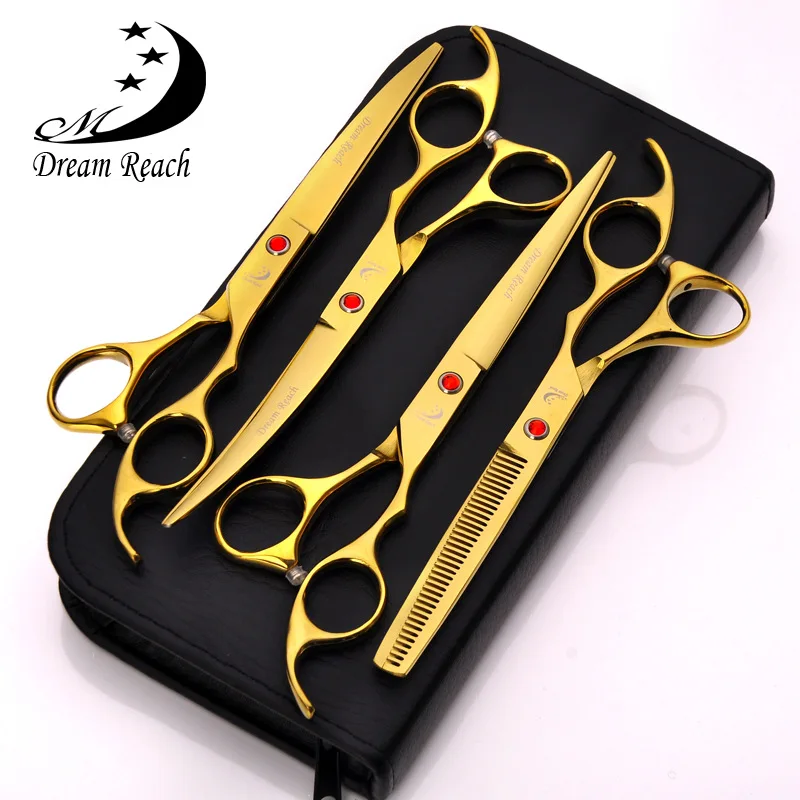 Dream Reach Professional Pet Grooming Scissors set 7 in 8 in Straight & Thinning & Curved Scissors Set for Dog Grooming
Dream Reach Professional Pet Grooming Scissors set 7 in 8 in Straight & Thinning & Curved Scissors Set for Dog Grooming