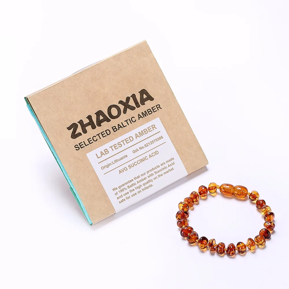Baltic Amber Teething Bracelet/Anklet for Baby - Gift Box - 2 Sizes - 4 Colors
Baltic Amber Teething Bracelet/Anklet for Baby - Gift Box - 2 Sizes - 4 Colors