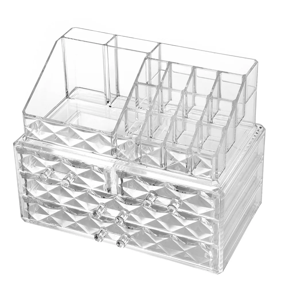1PC Transparent Makeup Jewelry Acrylic Storage Box Make Up Cosmetic Organizer Storage Drawers Lipstick Gloss Holder OK 0698 
1PC Transparent Makeup Jewelry Acrylic Storage Box Make Up Cosmetic Organizer Storage Drawers Lipstick Gloss Holder OK 0698