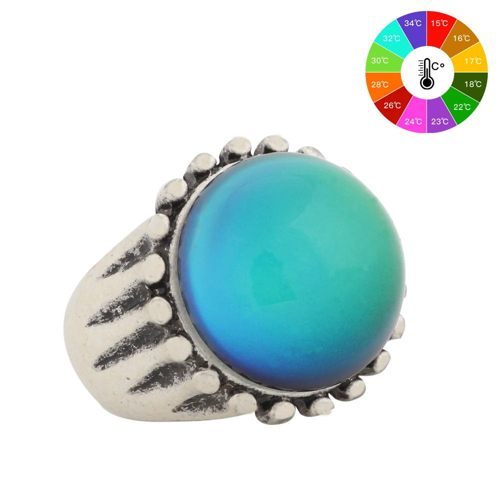 Mojo Vintage Bohemia Retro Color Change Mood Ring Emotion Feeling Changeable Ring Temperature Control Ring for Women MJ-RS043
Mojo Vintage Bohemia Retro Color Change Mood Ring Emotion Feeling Changeable Ring Temperature Control Ring for Women MJ-RS043